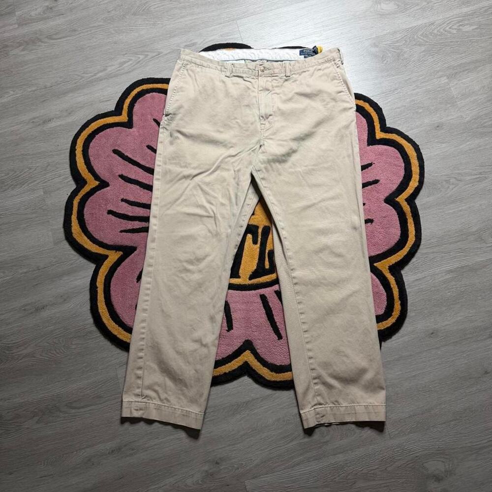 Polo Ralph Lauren Classic Fit Cotton Twill Chino Pants Size 38x32 Tan